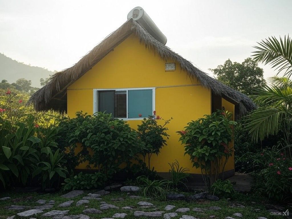 Foto de casa en Escuintla con calentador solar de agua