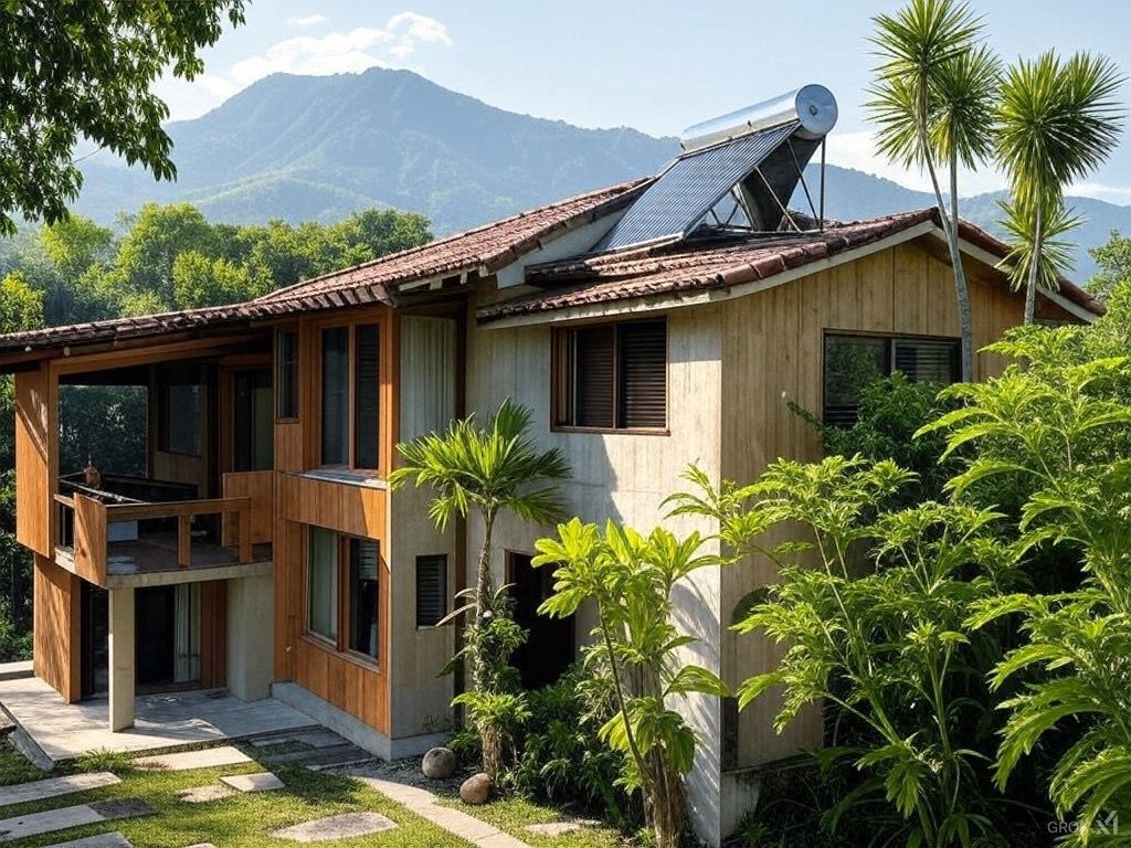 Foto de casa en Escuintla con calentador solar de agua